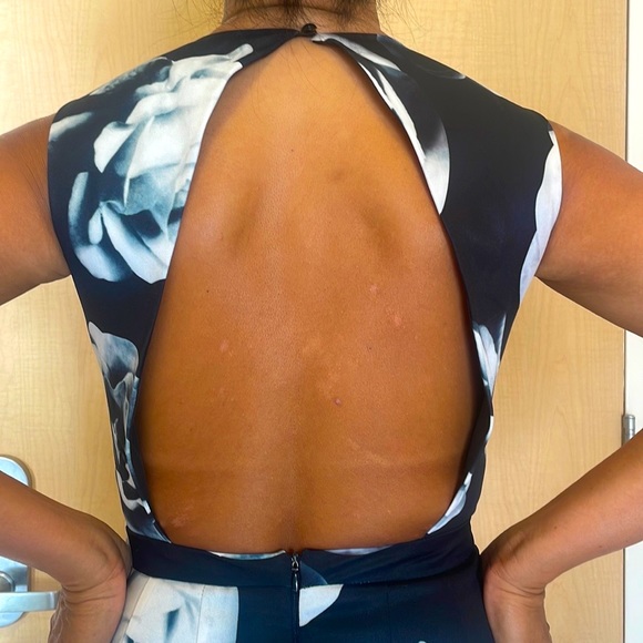 Lulu’s B/W Floral Sexy & Sophisticated Romper - Picture 13 of 14